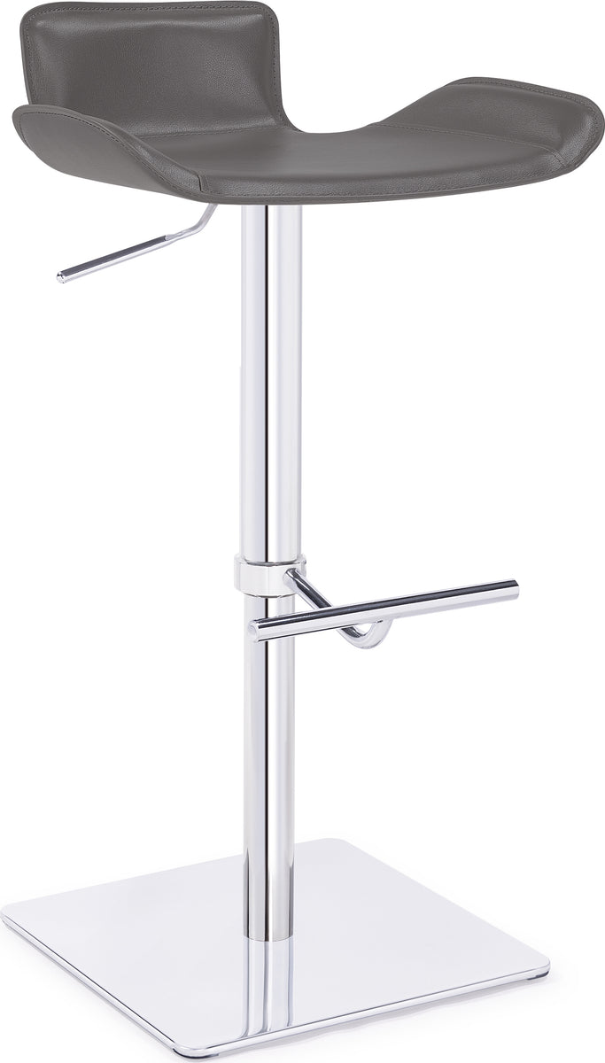 Favoloso Signature Real Leather Bar Stool Charcoal Grey The Order